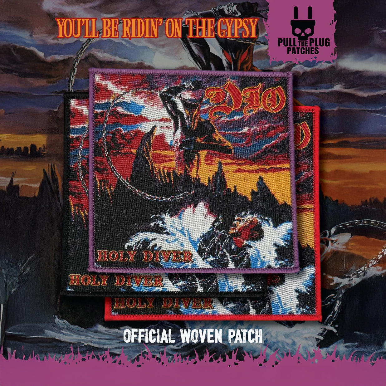 Dio - Holy Diver Patch [Red Border]