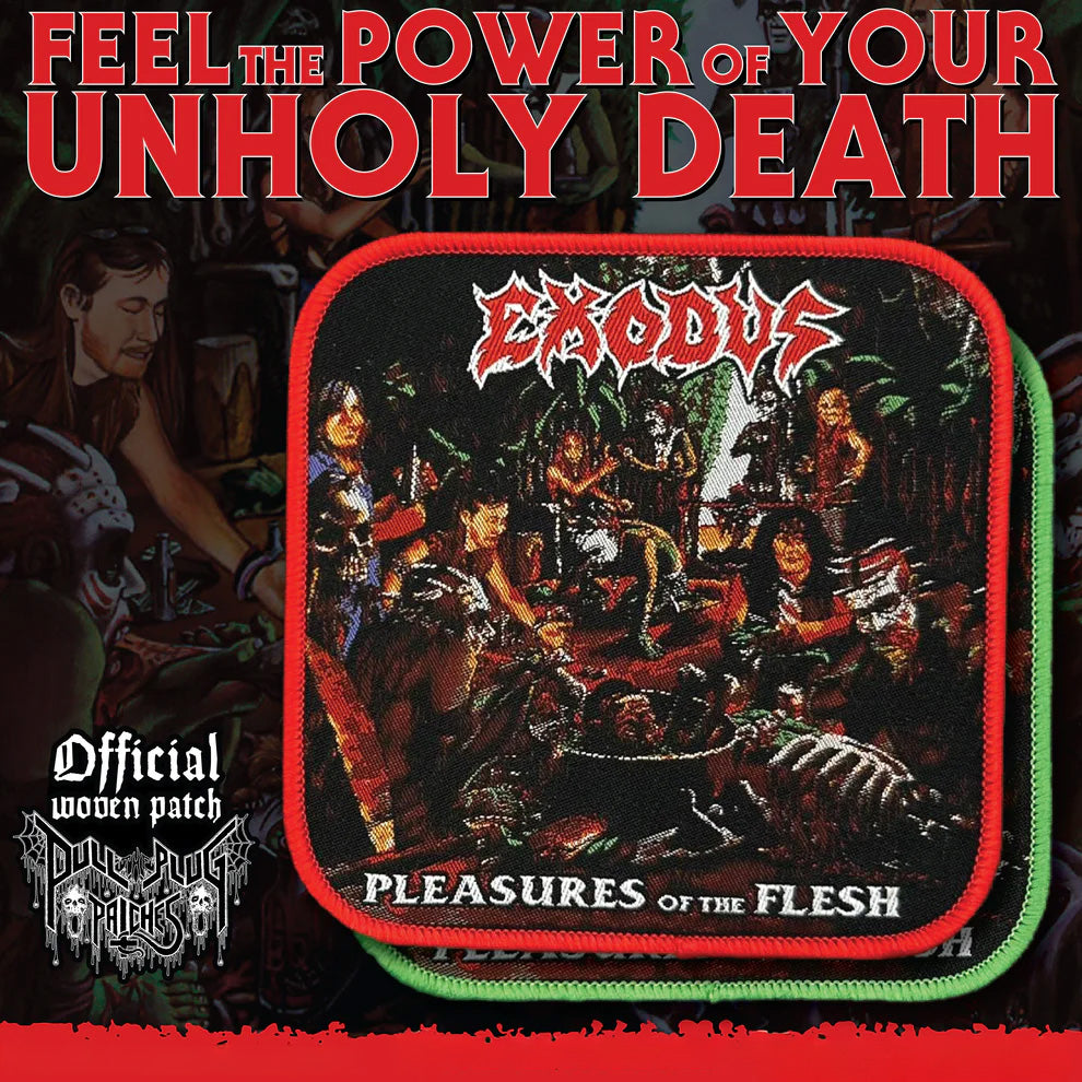 Exodus - Pleasures Of The Flesh Patch [Green Border]
