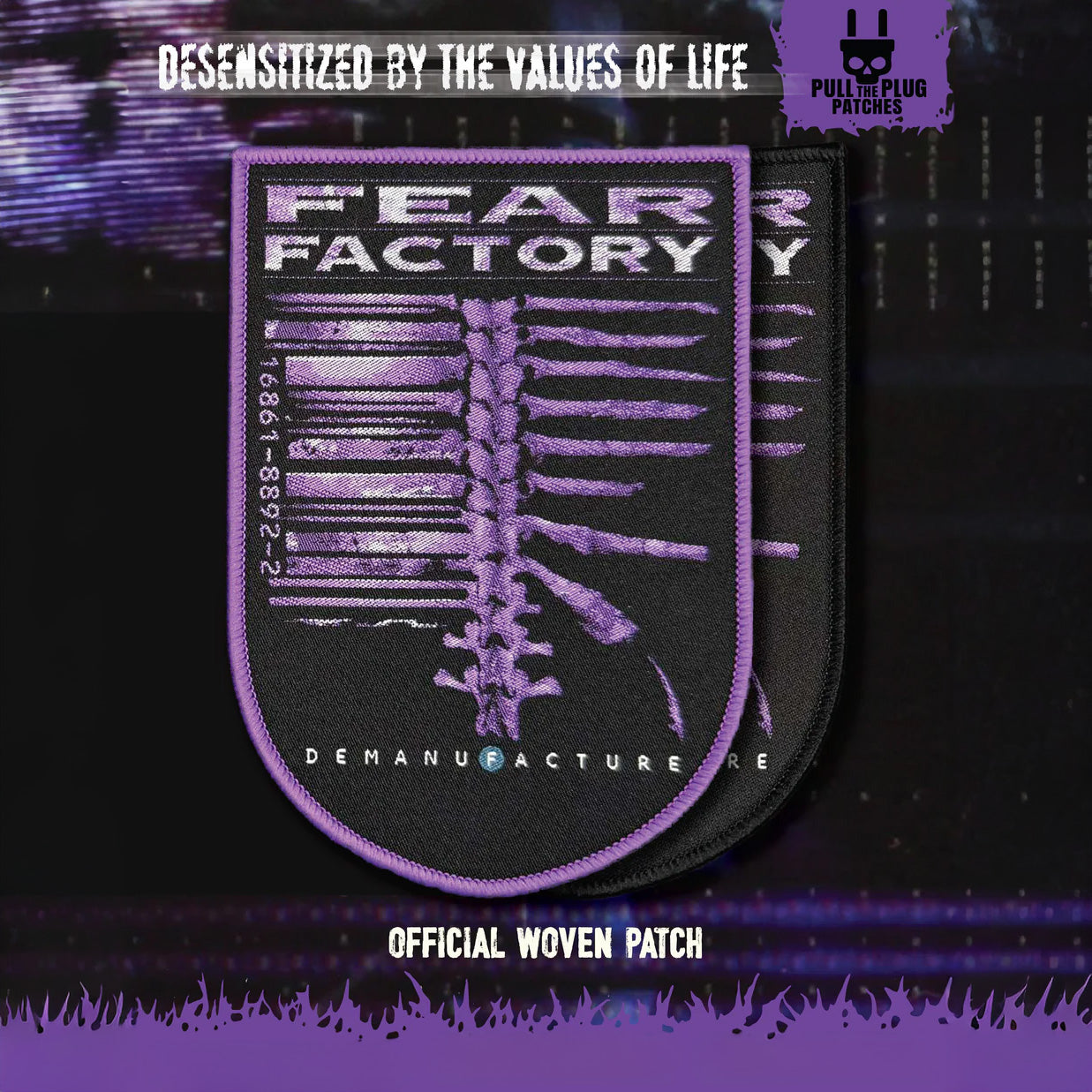Fear Factory - Demanufacture Patch [Black Border]