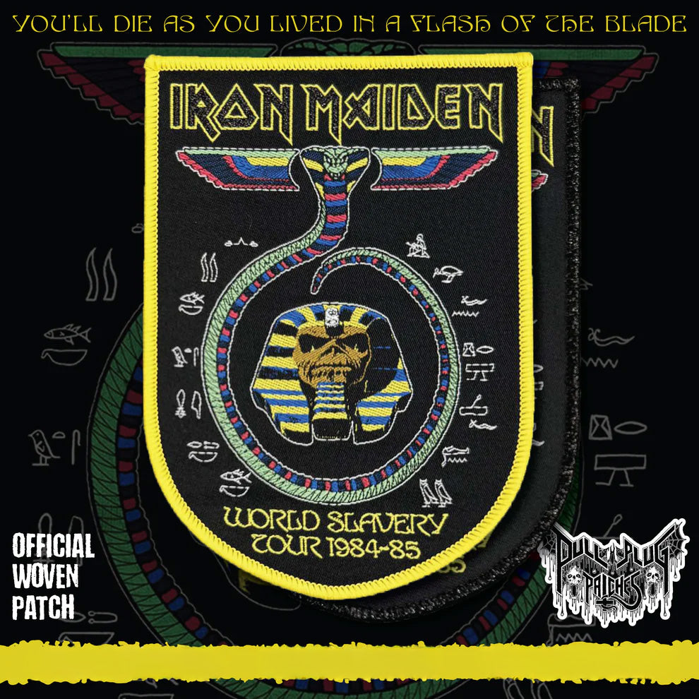 Iron Maiden - World Slavery Tour Patch [Yellow Border]