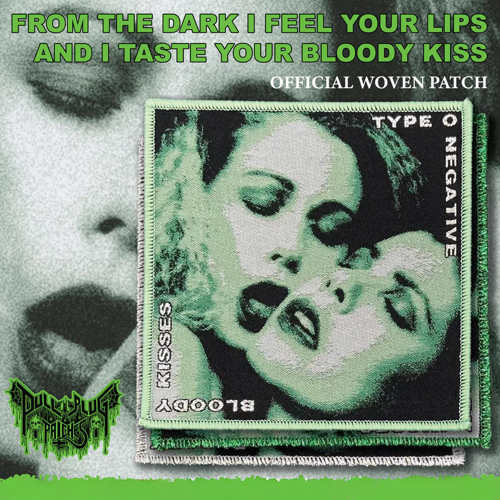 Type O Negative - Bloody Kisses Patch [Silver Glitter Border]