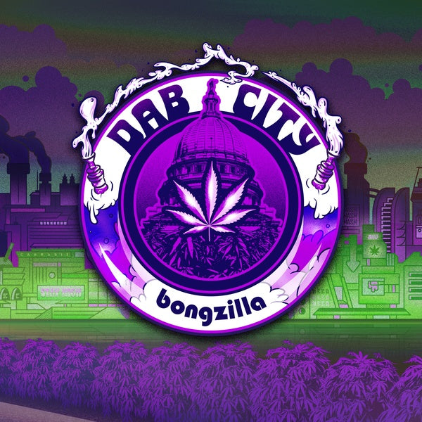 BONGZILLA - Dab City [White/Green/Purple]