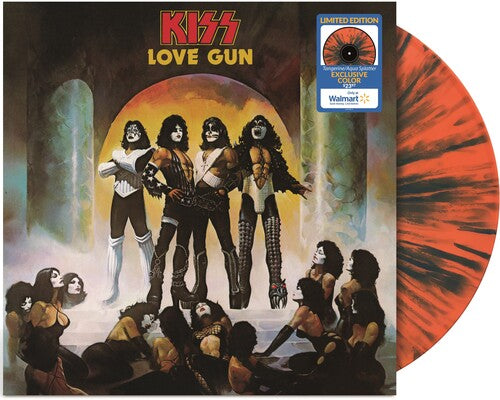 Kiss - Love Gun [Tangerine / Aqua Splatter]