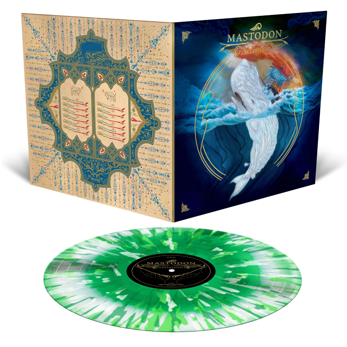 Mastodon - Leviathan: 20th Anniversary Edition [White / Green Splatter]