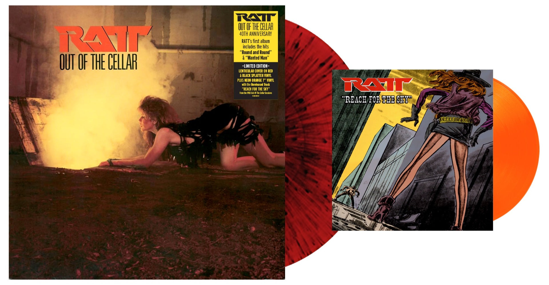 Ratt - Out Of The Cellar [Red/Black Splatter & Neon Orange + 7"]