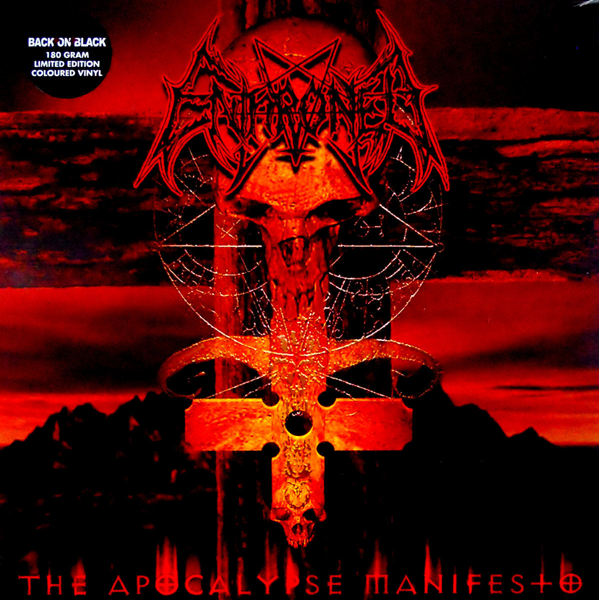 Enthroned - The Apocalypse Manifesto (Clear W/ Red, Orange & Grey Splatter Vinyl)